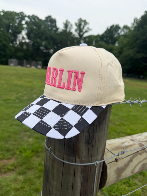 Checkered Brim Hat