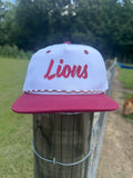 Red & White "Lions" Rope Hat