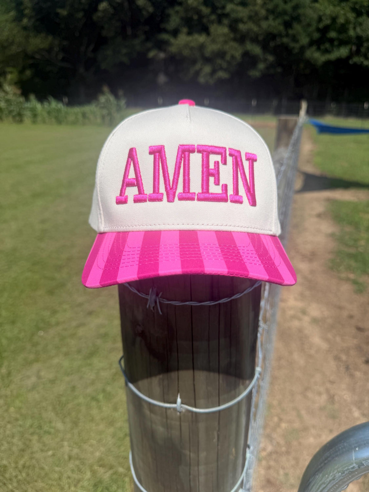 Embroidered AMEN trucker hat