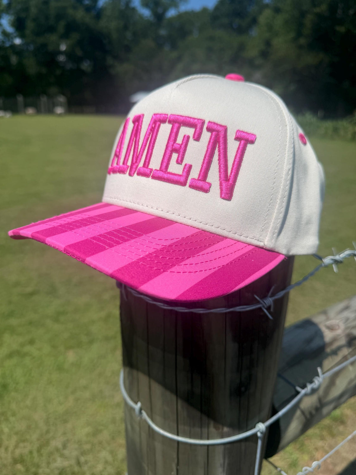 Embroidered AMEN trucker hat