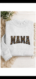Leopard MAMA Mockneck Sweatshirt