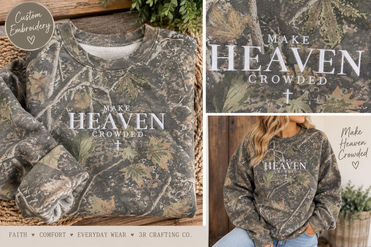 Make Heaven Crowded Camo Sweatshirt