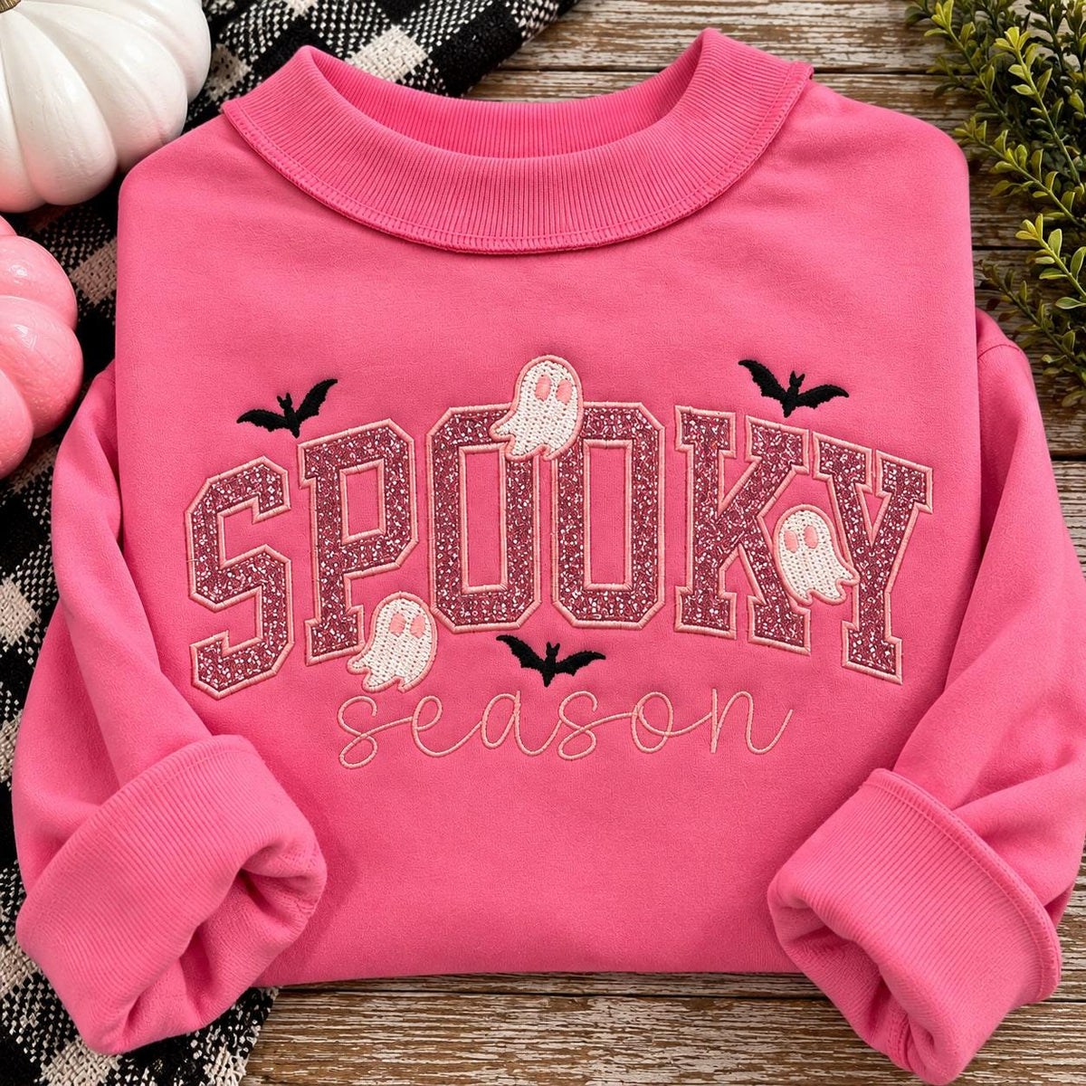 Spooky Season Long Sleeve Mock Neck Tee