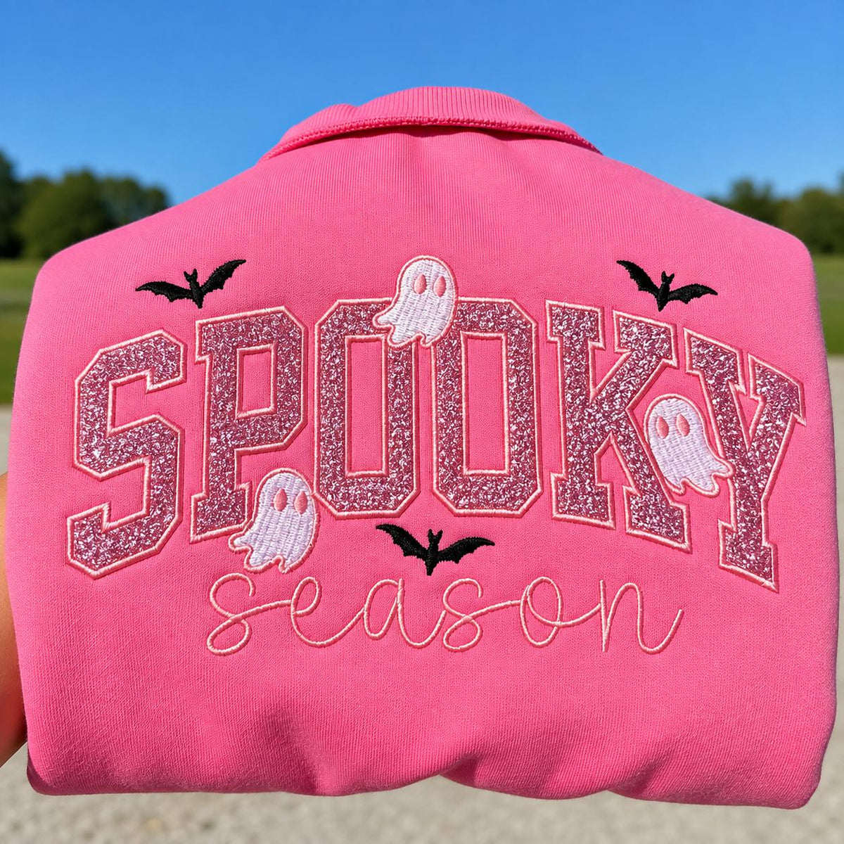 Spooky Season Long Sleeve Mock Neck Tee