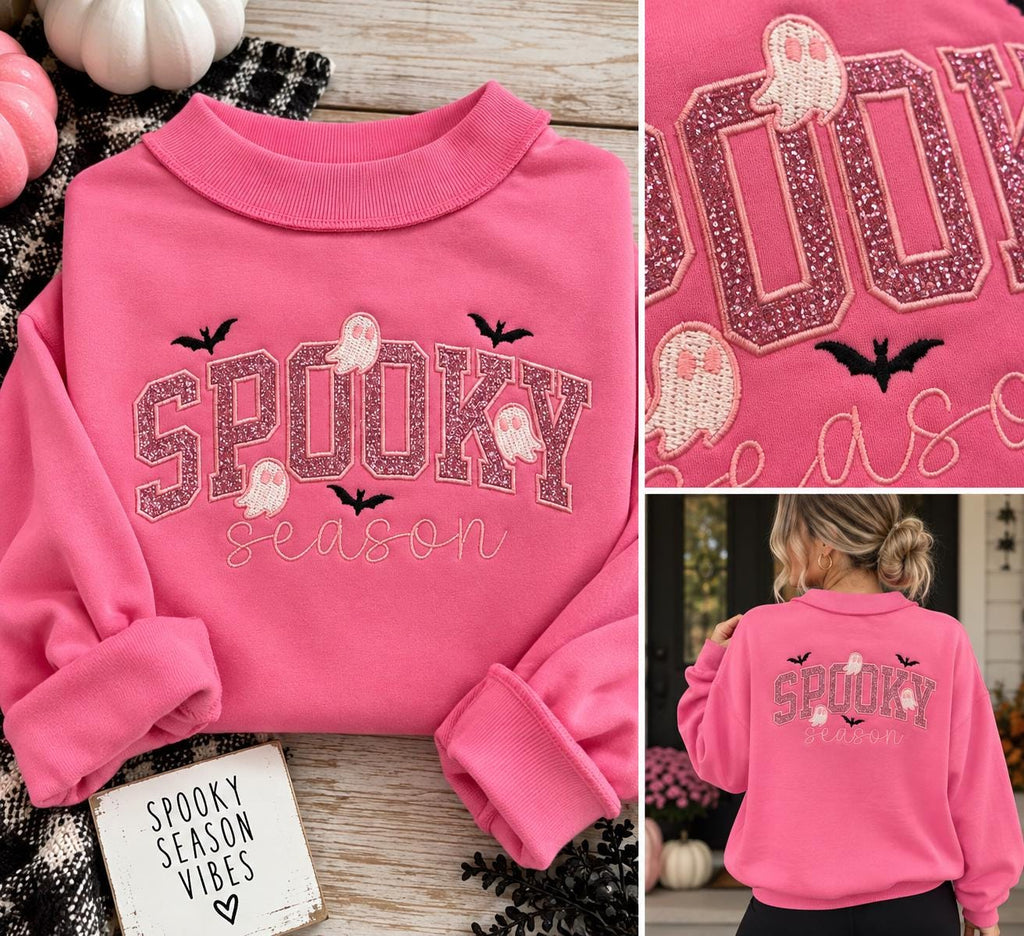 Spooky Season Long Sleeve Mock Neck Tee